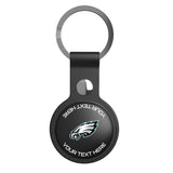 Philadelphia Eagles Personalized Insignia Black Airtag Holder