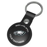 Philadelphia Eagles Personalized Insignia Black Airtag Holder