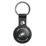 Philadelphia Eagles Personalized Insignia Black Airtag Holder