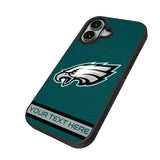 Philadelphia Eagles Personalized Stripe Bump Phone Case for Apple iPhone