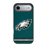 Philadelphia Eagles Personalized Stripe Bump Phone Case for Apple iPhone 17 Series