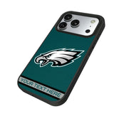 Philadelphia Eagles Personalized Stripe Bump Phone Case for Apple iPhone