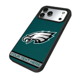 Philadelphia Eagles Personalized Stripe Bump Phone Case for Apple iPhone