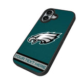Philadelphia Eagles Personalized Stripe Bump Phone Case for Apple iPhone