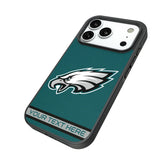 Philadelphia Eagles Personalized Stripe Bump Phone Case for Apple iPhone