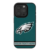 Philadelphia Eagles Personalized Stripe Bump Phone Case for Apple iPhone