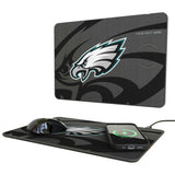 Philadelphia Eagles Personalized Tilt 15-Watt Wireless Charger and Mouse Pad