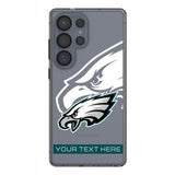 Philadelphia Eagles Personalized Tilt Clear Phone Case for Samsung Galaxy