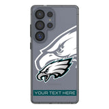 Philadelphia Eagles Personalized Tilt Clear Phone Case for Samsung Galaxy
