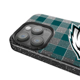 Philadelphia Eagles Plaid Black Bling Phone Case for Apple iPhone