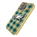 Philadelphia Eagles Plaid Bling Phone Case for Apple iPhone
