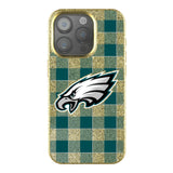 Philadelphia Eagles Plaid Bling Phone Case for Apple iPhone