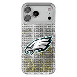 Philadelphia Eagles Text Backdrop Glitter Phone Case for Apple iPhone