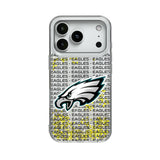 Philadelphia Eagles Text Backdrop Glitter Phone Case for Apple iPhone