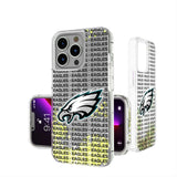 Philadelphia Eagles Text Backdrop Glitter Phone Case for Apple iPhone