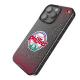 Philadelphia Phillies 1984-1991 - Cooperstown Collection Linen Black Bling Phone Case for Apple iPhone