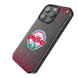 Philadelphia Phillies 1984-1991 - Cooperstown Collection Linen Black Bling Phone Case for Apple iPhone