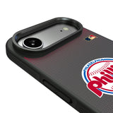 Philadelphia Phillies 1984-1991 - Cooperstown Collection Linen Bump Phone Case for Apple iPhone