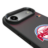 Philadelphia Phillies 1984-1991 - Cooperstown Collection Linen Bump Phone Case for Apple iPhone