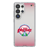 Philadelphia Phillies 1984-1991 - Cooperstown Collection Linen Clear Phone Case for Samsung Galaxy