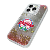 Philadelphia Phillies 1984-1991 - Cooperstown Collection Linen Glitter Phone Case for Apple iPhone
