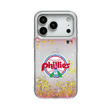 Philadelphia Phillies 1984-1991 - Cooperstown Collection Linen Glitter Phone Case for Apple iPhone