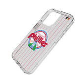 Philadelphia Phillies 1984-1991 - Cooperstown Collection Pinstripe Clear Phone Case for Apple iPhone