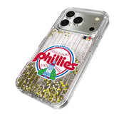 Philadelphia Phillies 1984-1991 - Cooperstown Collection Pinstripe Glitter Phone Case for Apple iPhone