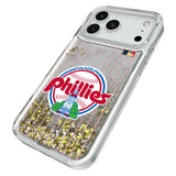 Philadelphia Phillies 1984-1991 - Cooperstown Collection Pinstripe Glitter Phone Case for Apple iPhone