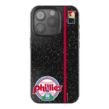 Philadelphia Phillies 1984-1991 - Cooperstown Collection Sidebar Black Bling Phone Case for Apple iPhone