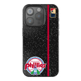 Philadelphia Phillies 1984-1991 - Cooperstown Collection Sidebar Black Bling Phone Case for Apple iPhone