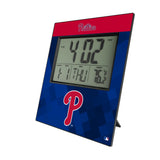 Philadelphia Phillies Color Block Wall Clock