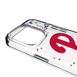 Philadelphia Phillies Confetti Clear Phone Case for Apple iPhone