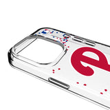 Philadelphia Phillies Confetti Clear Phone Case for Apple iPhone