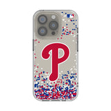 Philadelphia Phillies Confetti Clear Phone Case for Apple iPhone