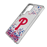 Philadelphia Phillies Confetti Clear Phone Case for Samsung Galaxy