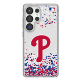 Philadelphia Phillies Confetti Clear Phone Case for Samsung Galaxy
