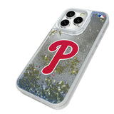 Philadelphia Phillies Linen Glitter Phone Case for Apple iPhone