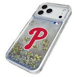 Philadelphia Phillies Linen Glitter Phone Case for Apple iPhone