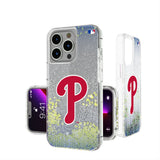 Philadelphia Phillies Linen Glitter Phone Case for Apple iPhone