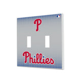 Philadelphia Phillies Linen Hidden-Screw Light Switch Plate