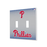 Philadelphia Phillies Linen Hidden-Screw Light Switch Plate