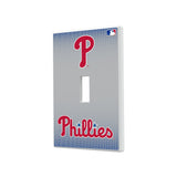 Philadelphia Phillies Linen Hidden-Screw Light Switch Plate