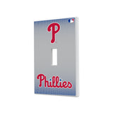 Philadelphia Phillies Linen Hidden-Screw Light Switch Plate