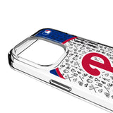Philadelphia Phillies Personalized Circle Clear Phone Case for Apple iPhone