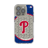 Philadelphia Phillies Personalized Circle Clear Phone Case for Apple iPhone