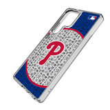 Philadelphia Phillies Personalized Circle Clear Phone Case for Samsung Galaxy