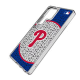 Philadelphia Phillies Personalized Circle Clear Phone Case for Samsung Galaxy