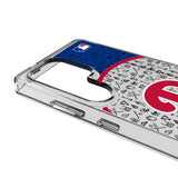 Philadelphia Phillies Personalized Circle Clear Phone Case for Samsung Galaxy
