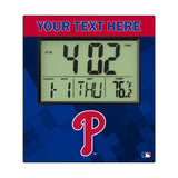 Philadelphia Phillies Personalized Color Block Wall Clock
